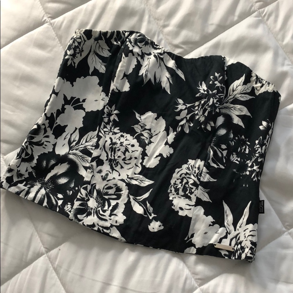 Floral corset top